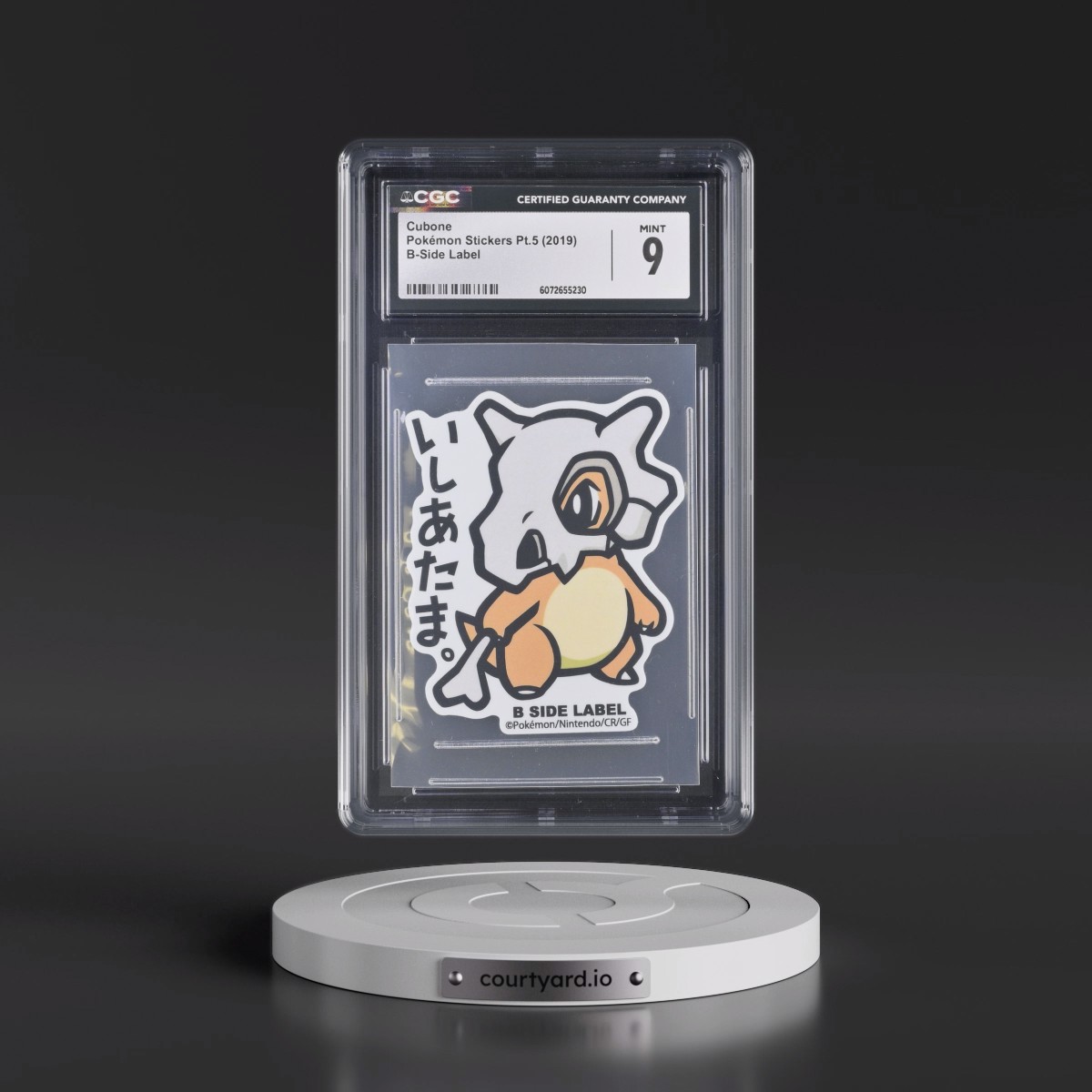 2019 Pokémon Stickers Pt.5 (2019 B-Side Label) - Japanese Cubone (CGC 9 MINT)
