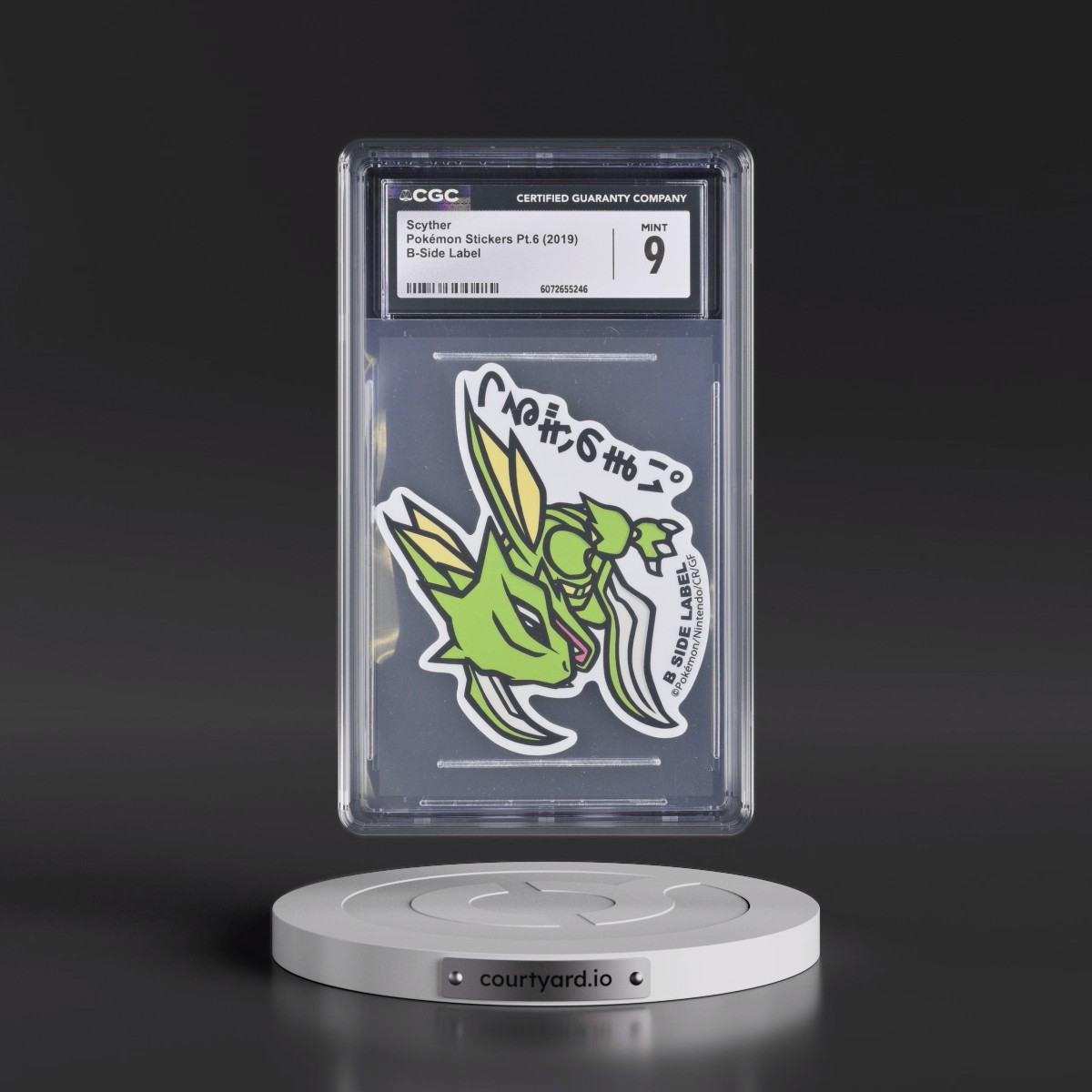 2019 Pokémon Stickers Pt.6 (2019 B-Side Label) - Japanese Scyther (CGC 9 MINT)