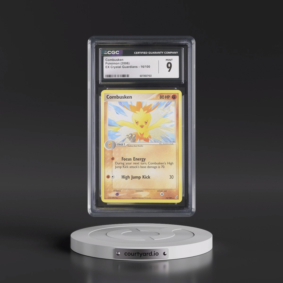 2006 EX Crystal Guardians #16/100 Combusken (CGC 9 MINT)