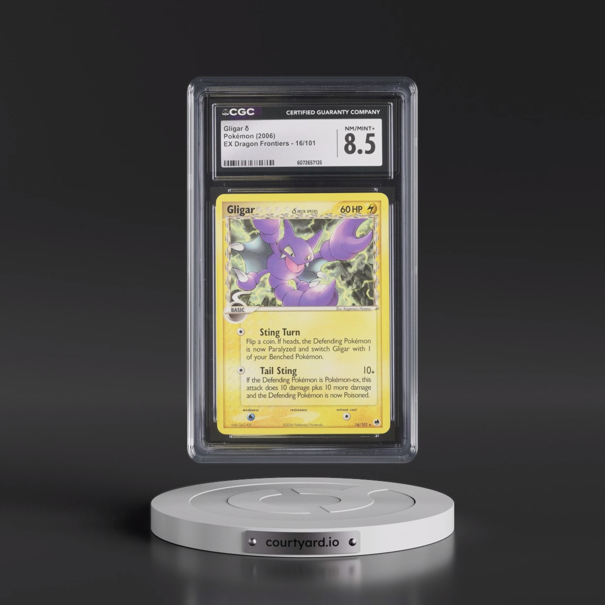 2006 EX Dragon Frontiers #16/101 Gligar δ (CGC 8.5 NM-MT+)