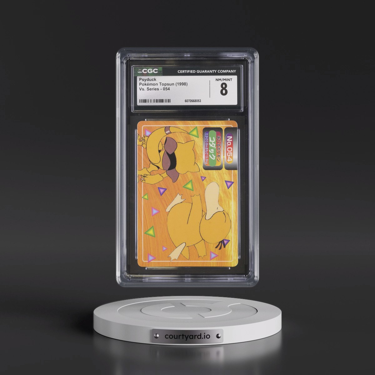 1997 (Two Pokémon) Vs. Series #054 Psyduck - (ã??ã??ã??)"Top" Logo on Back of Card (CGC 8 NM-MT)