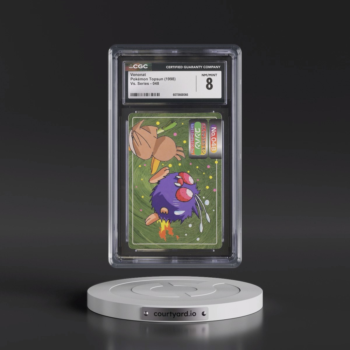 1997 (Two Pokémon) Vs. Series #048 Venonat - (ã??ã??ã??)"Top" Logo on Back of Card (CGC 8 NM-MT)