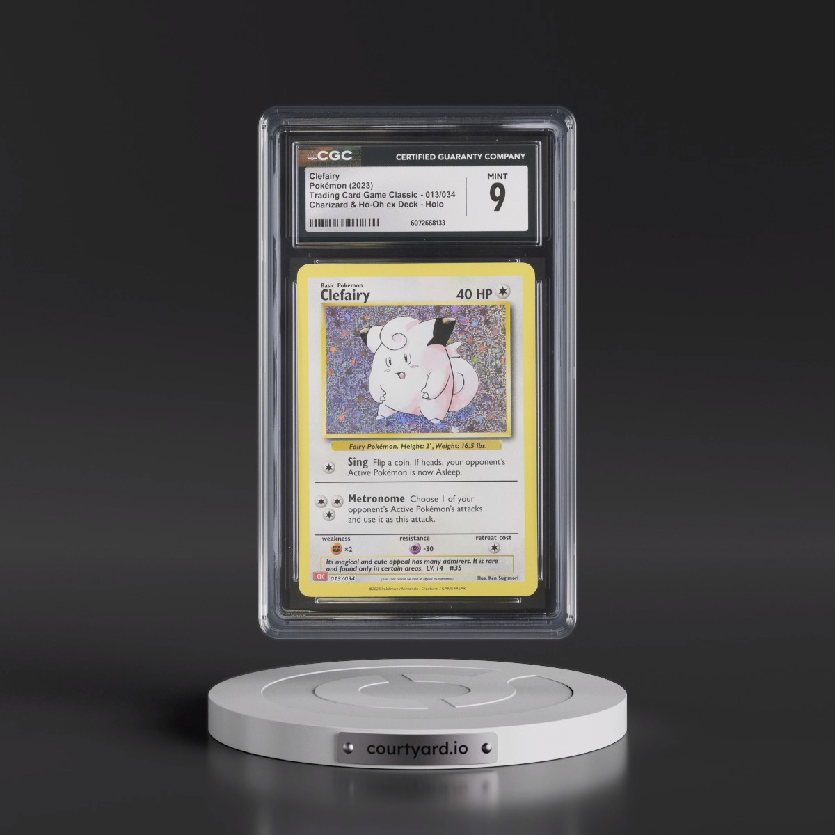 2023 Trading Card Game Classic - CLV, CLC, CLB #013/034 Clefairy - Charizard & Ho-Oh ex Deck - CLC Holo (CGC 9 MINT)