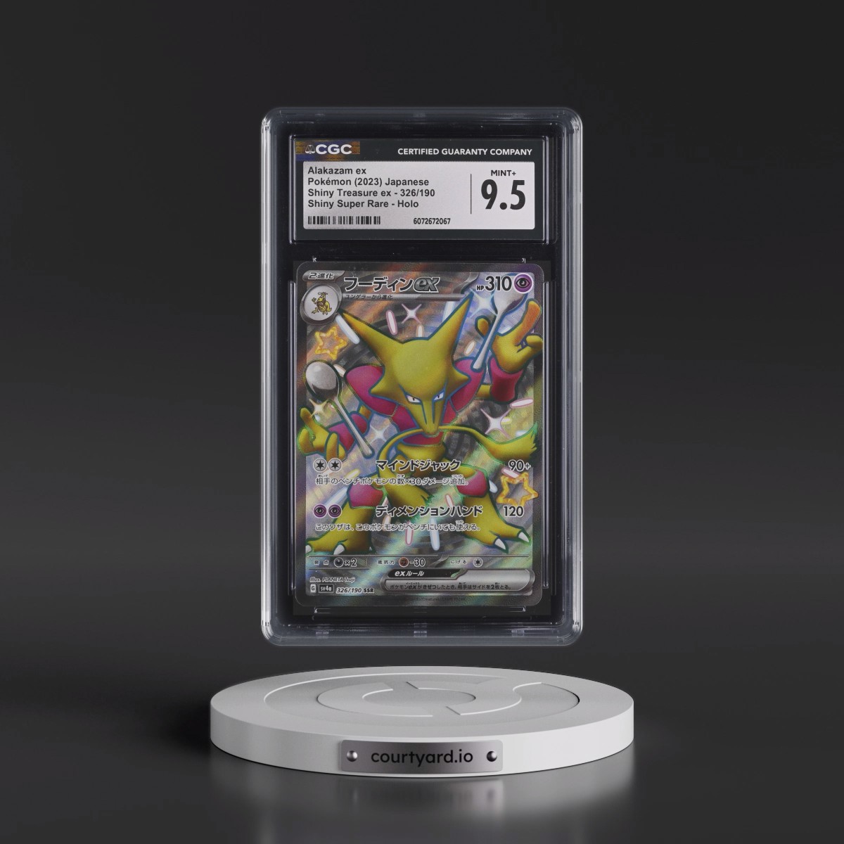 2023 Shiny Treasure ex #326/190 Alakazam ex - Shiny Super Rare Holo (CGC 9.5 MINT+)