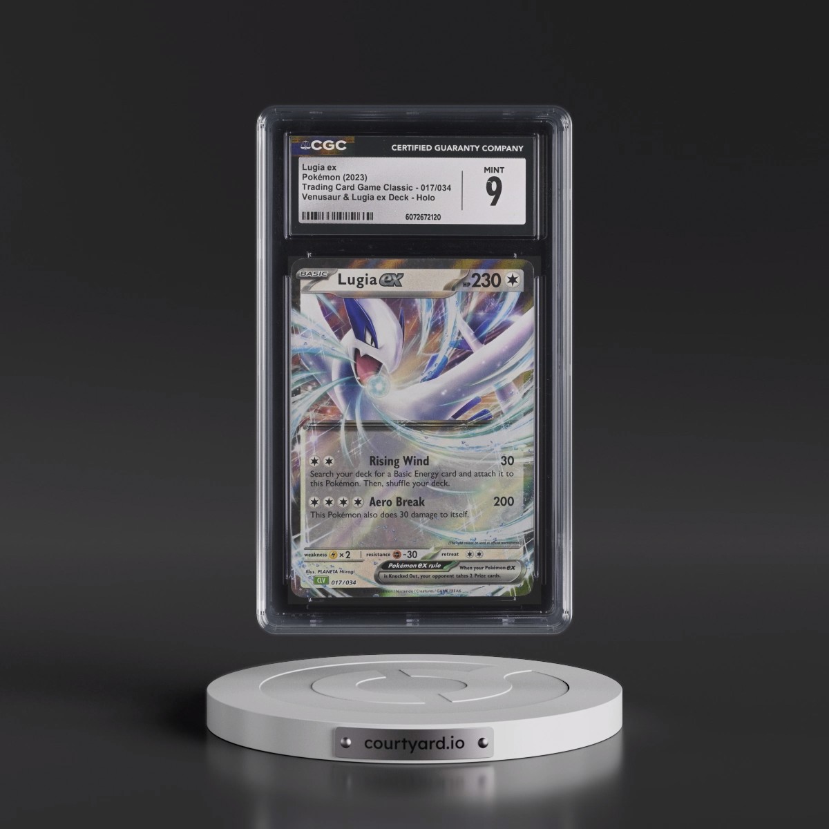 2023 Trading Card Game Classic - CLV, CLC, CLB #017/034 Lugia ex - Holo Venusaur & Lugia ex Deck - CLV (CGC 9 MINT)