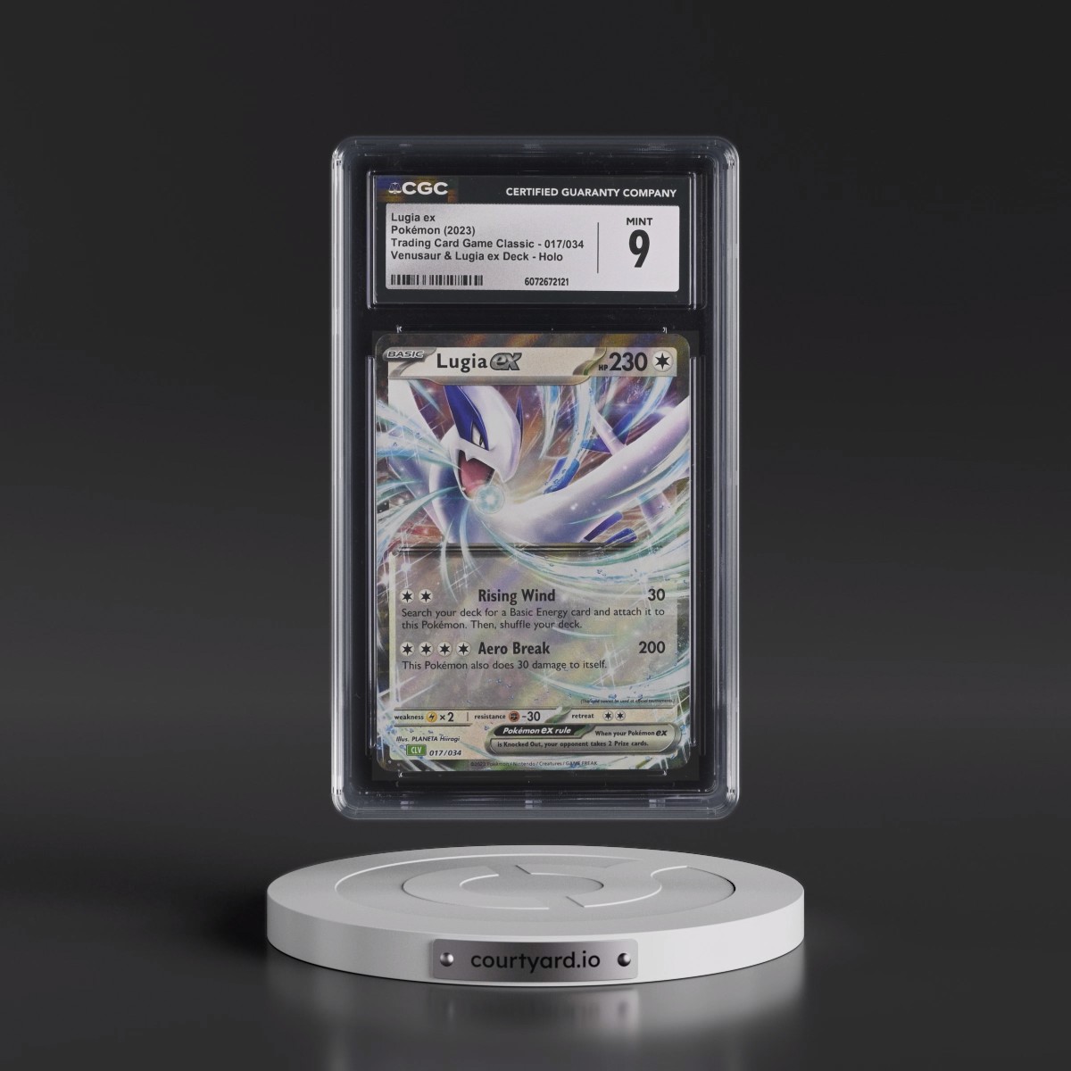 2023 Trading Card Game Classic - CLV, CLC, CLB #017/034 Lugia ex - Holo Venusaur & Lugia ex Deck - CLV (CGC 9 MINT)