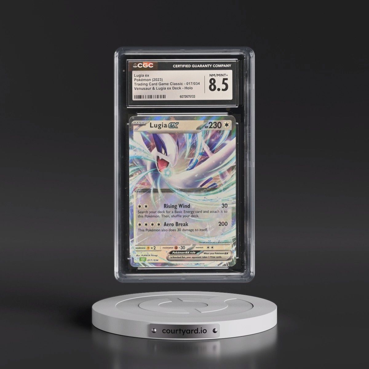 2023 Trading Card Game Classic - CLV, CLC, CLB #017/034 Lugia ex - Holo Venusaur & Lugia ex Deck - CLV (CGC 8.5 NM-MT+)