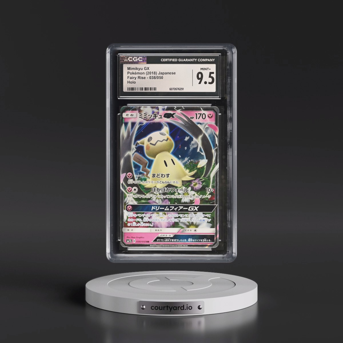 2018 Fairy Rise #038/050 Mimikyu GX - Holo (CGC 9.5 MINT+)