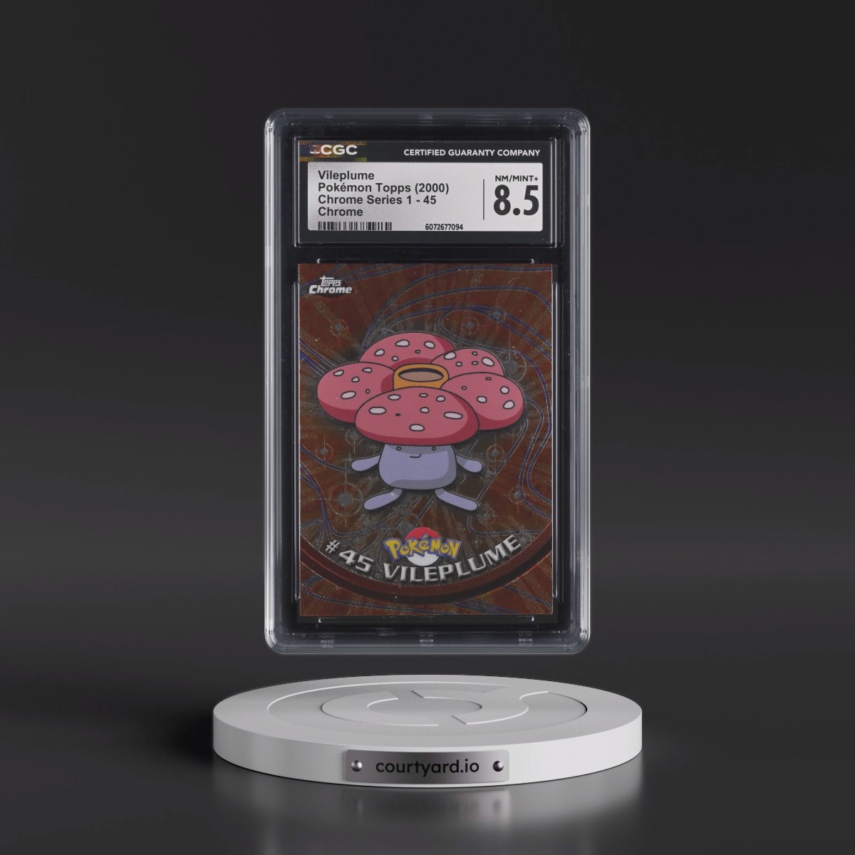 2000 Chrome Series 1 #45 Vileplume - Chrome (Topps Chrome Stamp on Front of Card) (CGC 8.5 NM-MT+)