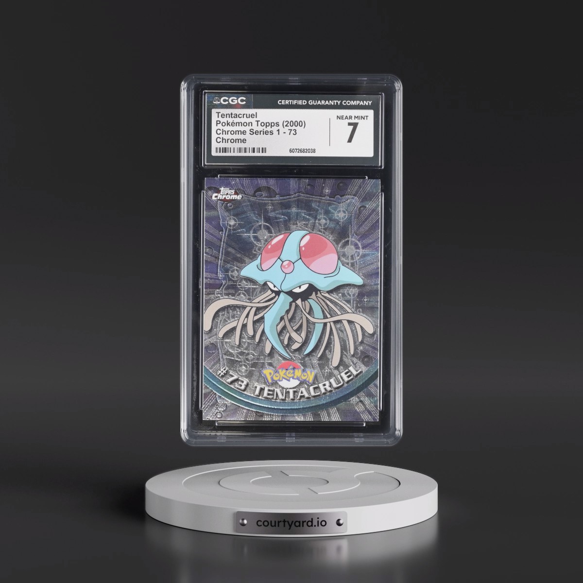 2000 Chrome Series 1 #73 Tentacruel - Chrome (Topps Chrome Stamp on Front of Card) (CGC 7 NM)