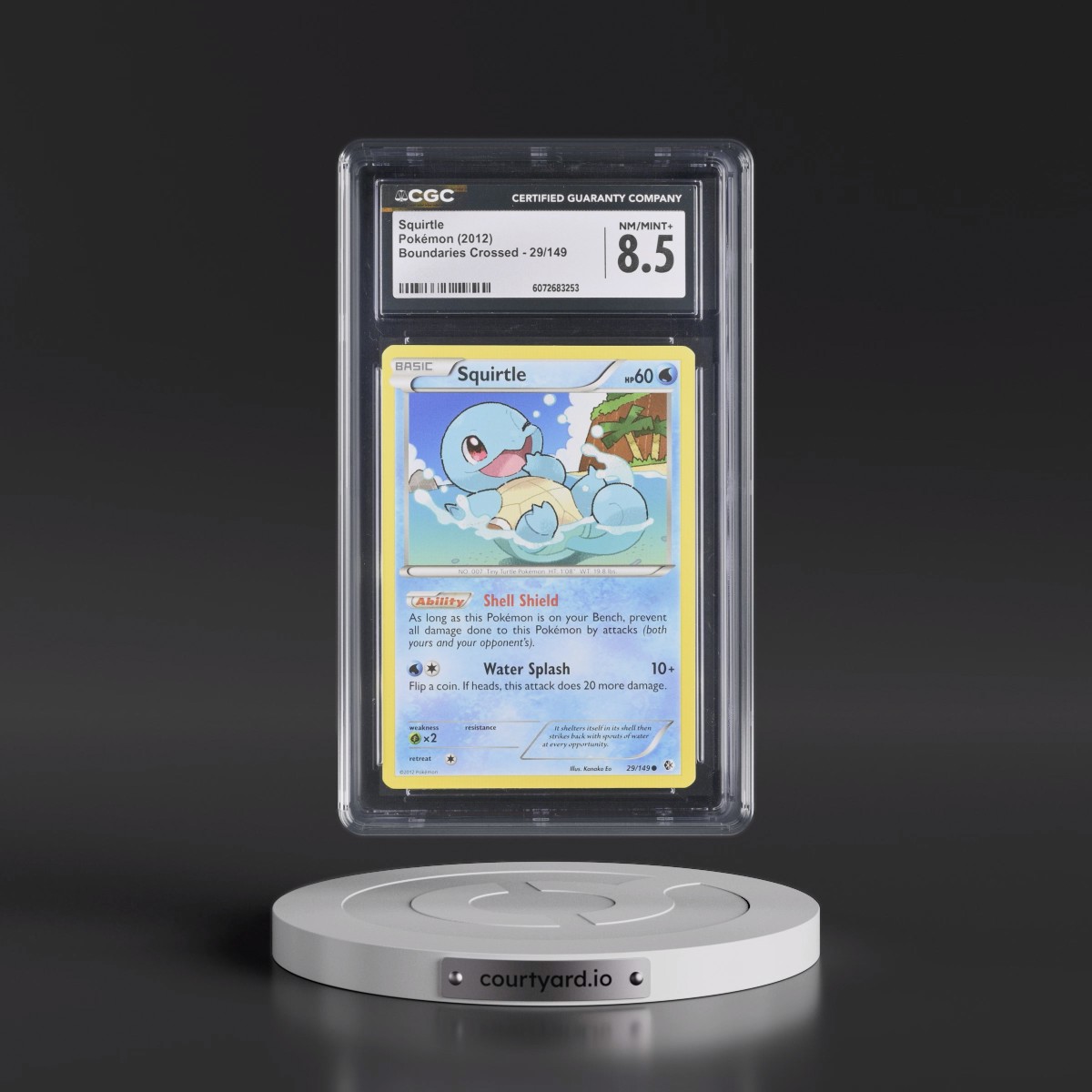 2012 Boundaries Crossed #29/149 Squirtle (CGC 8.5 NM-MT+)