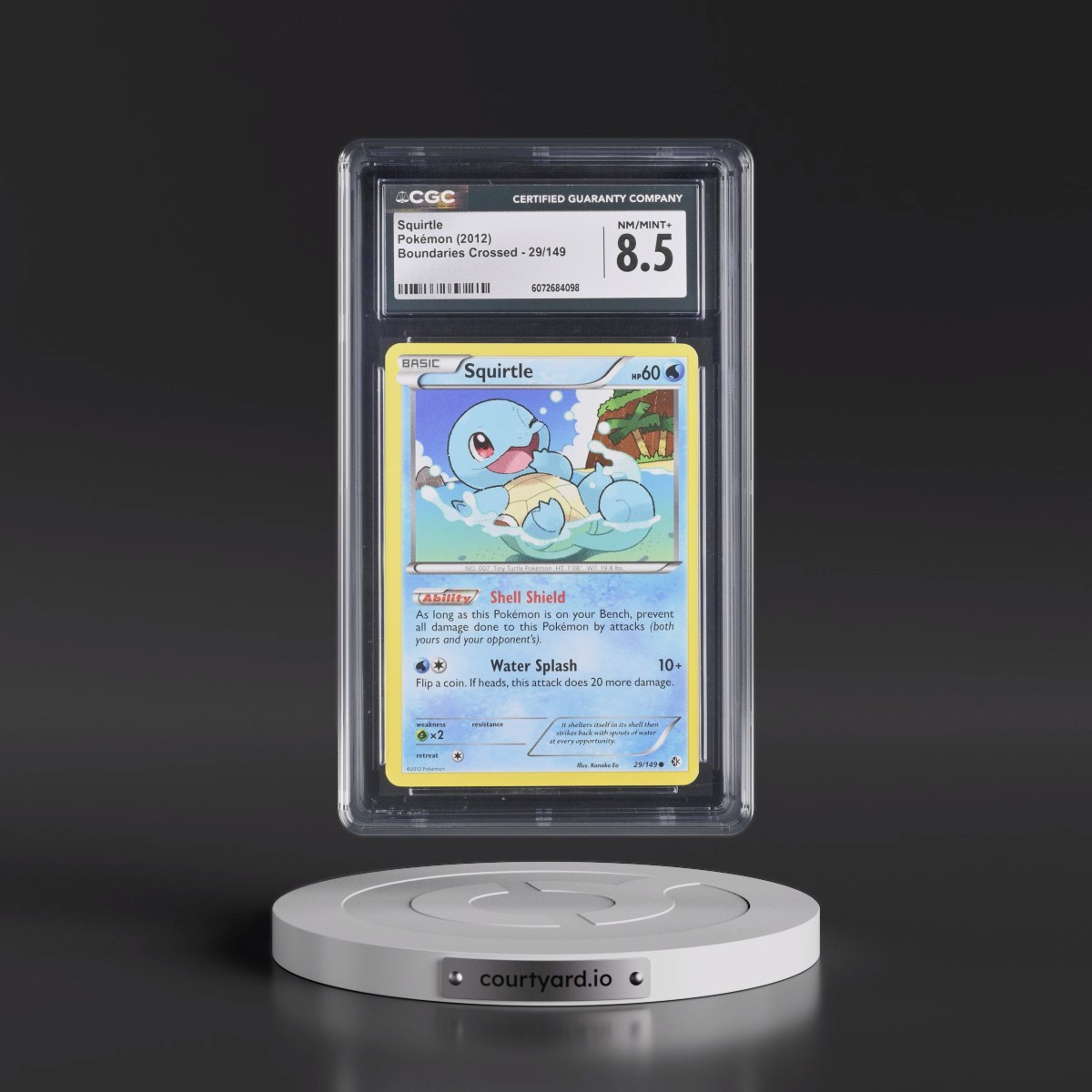 2012 Boundaries Crossed #29/149 Squirtle (CGC 8.5 NM-MT+)