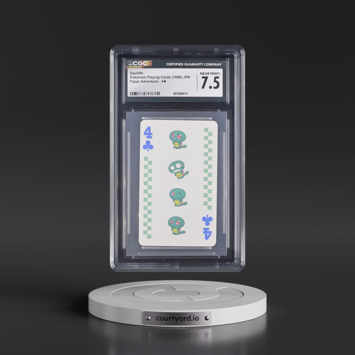 1998 Pipipi Adventure #4Ã¿ Squirtle (CGC 7.5 NM+)