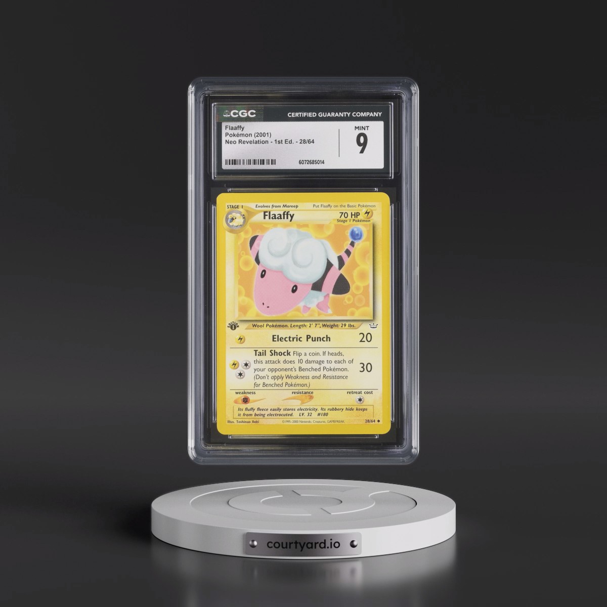 2001 Neo Revelation #28/64 Flaaffy - 1st Edition (CGC 9 MINT)