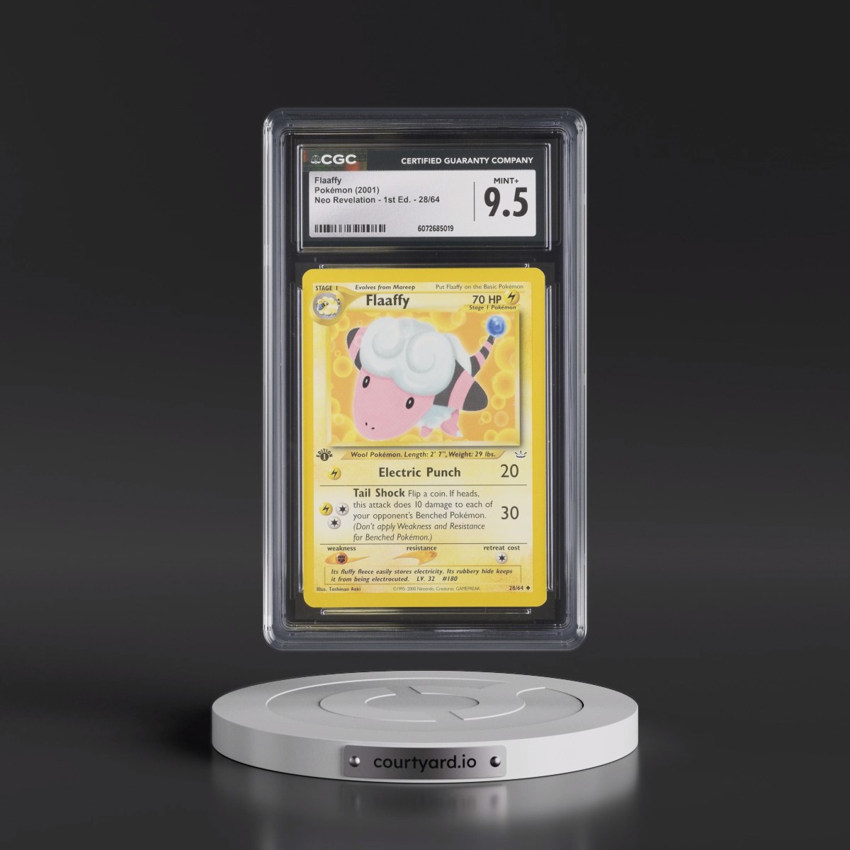 2001 Neo Revelation #28/64 Flaaffy - 1st Edition (CGC 9.5 MINT+)