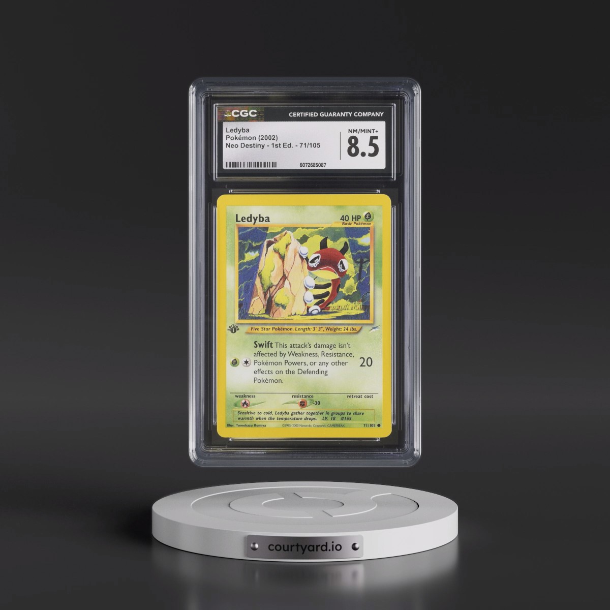 2002 Neo Destiny #71/105 Ledyba - 1st Edition 1st Edition (CGC 8.5 NM-MT+)