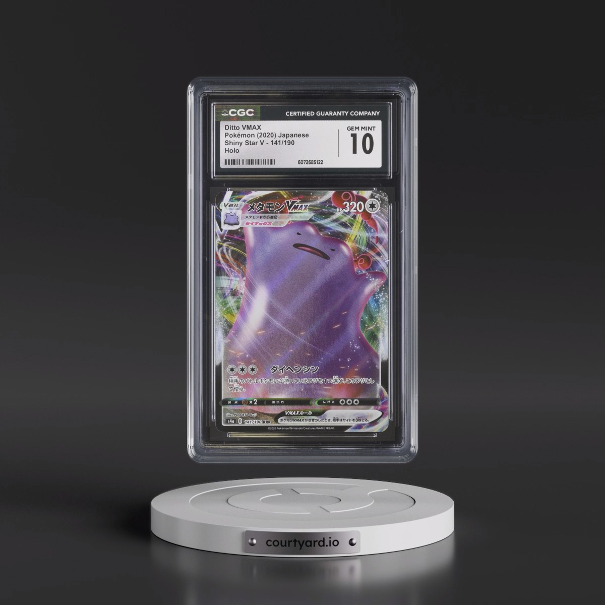 2020 Shiny Star V #141/190 Ditto VMAX - Holo (CGC 10 GEM MINT)