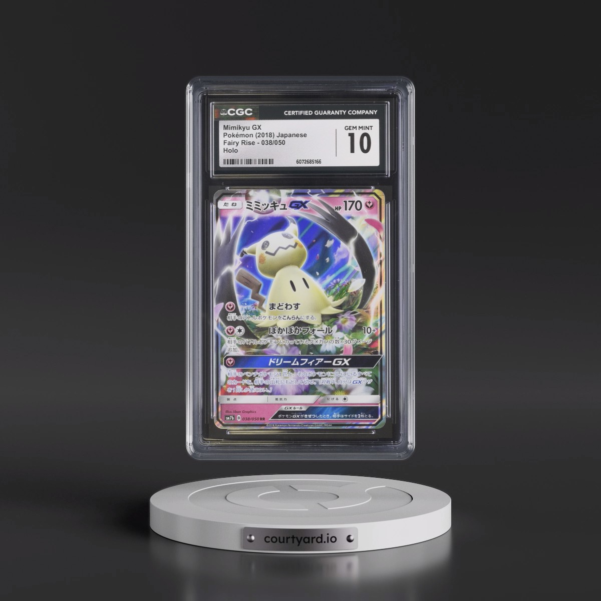 2018 Fairy Rise #038/050 Mimikyu GX - Holo (CGC 10 GEM MINT)