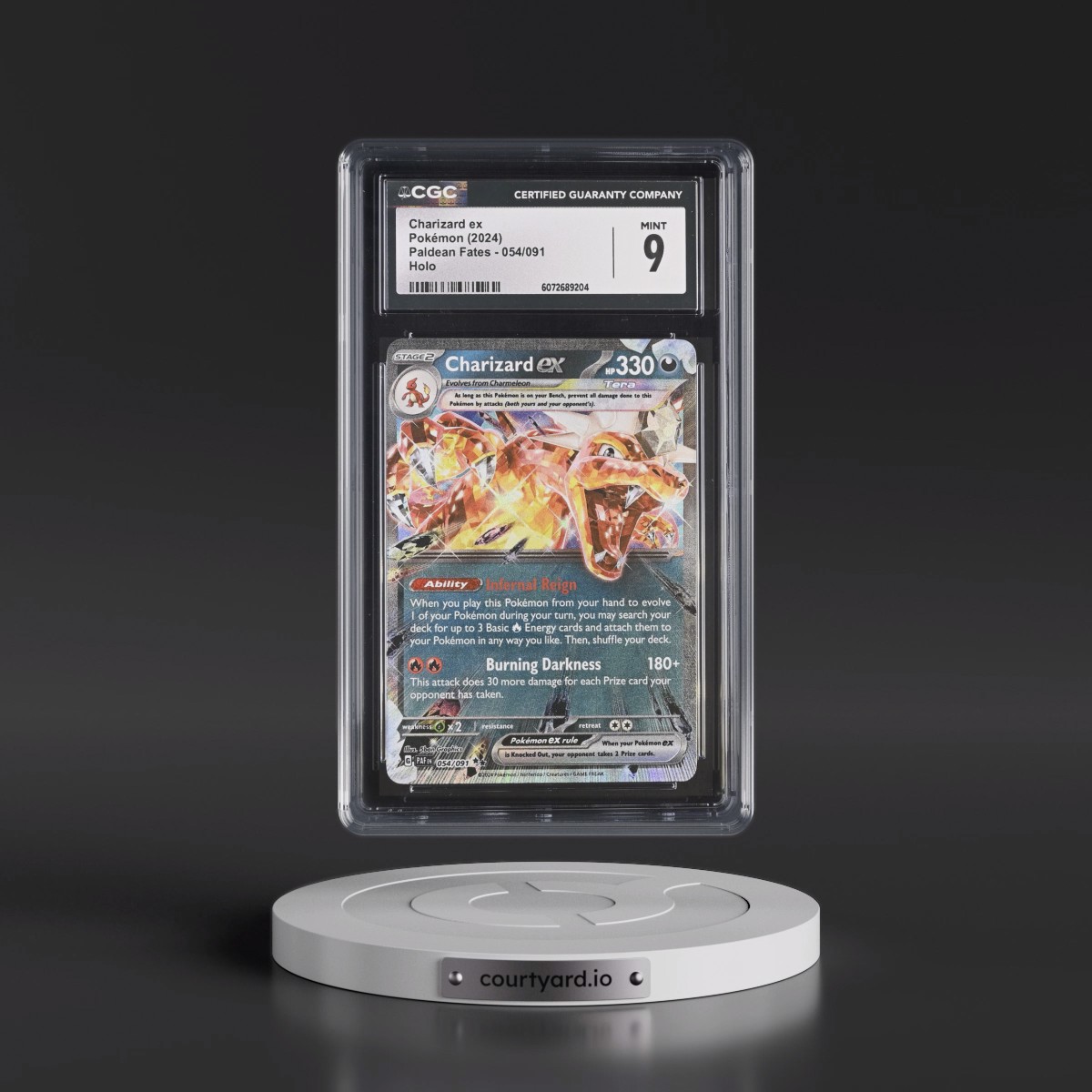 2024 Paldean Fates - PAF EN #054/091 Charizard ex - Holo (CGC 9 MINT)