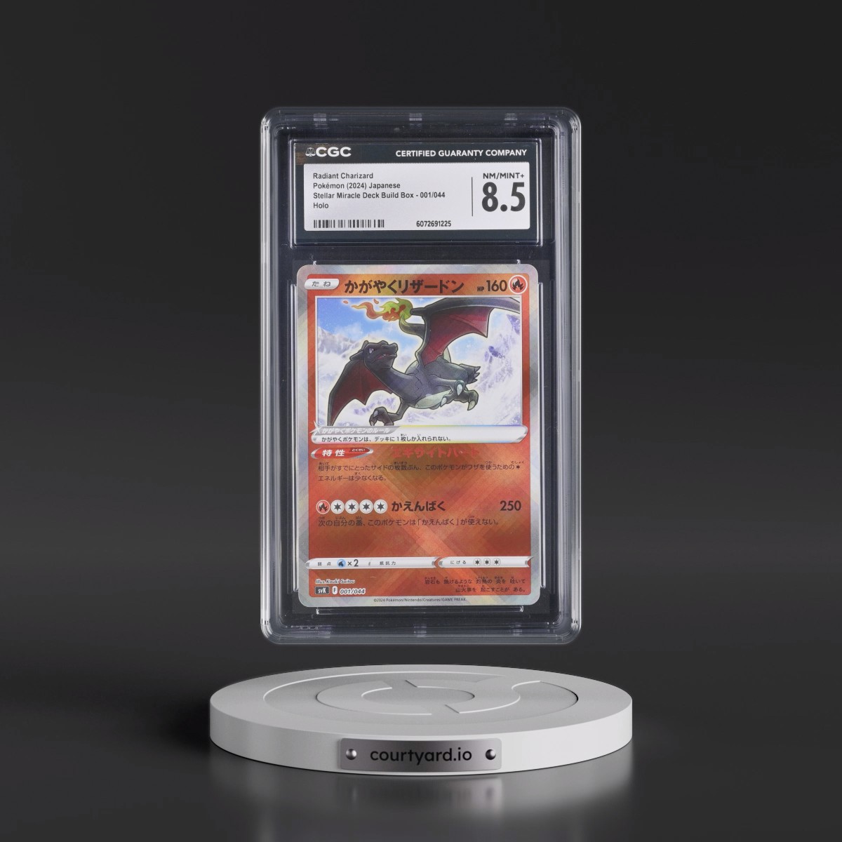 2024 Pokémon Svk-Stellar Miracle Deck Build Box #001 Radiant Charizard - Holo (CGC 8.5 NM-MT+)