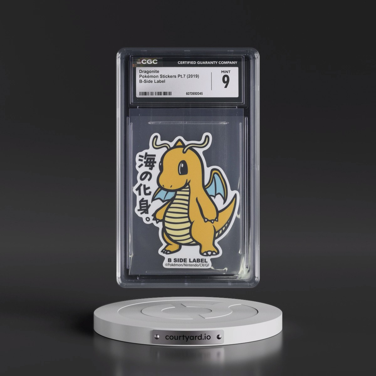 2019 Pokémon Stickers Pt.7 (2019 B-Side Label) - Japanese Dragonite (CGC 9 MINT)