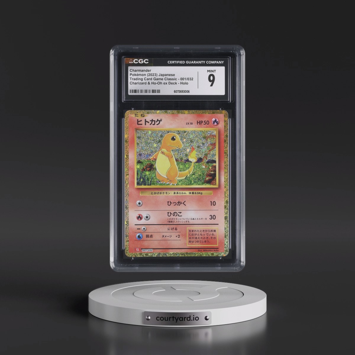 2023 Trading Card Game Classic - CLF, CLL, CLK #001/032 Charmander - Charizard & Ho-Oh ex Deck - CLL Holo (CGC 9 MINT)