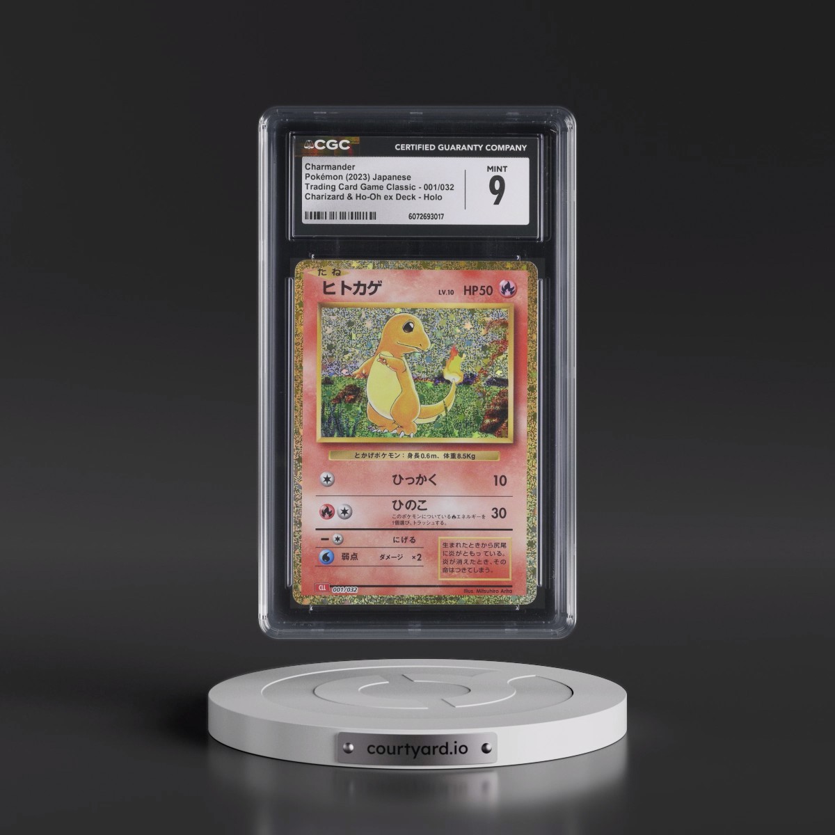 2023 Trading Card Game Classic - CLF, CLL, CLK #001/032 Charmander - Charizard & Ho-Oh ex Deck - CLL Holo (CGC 9 MINT)