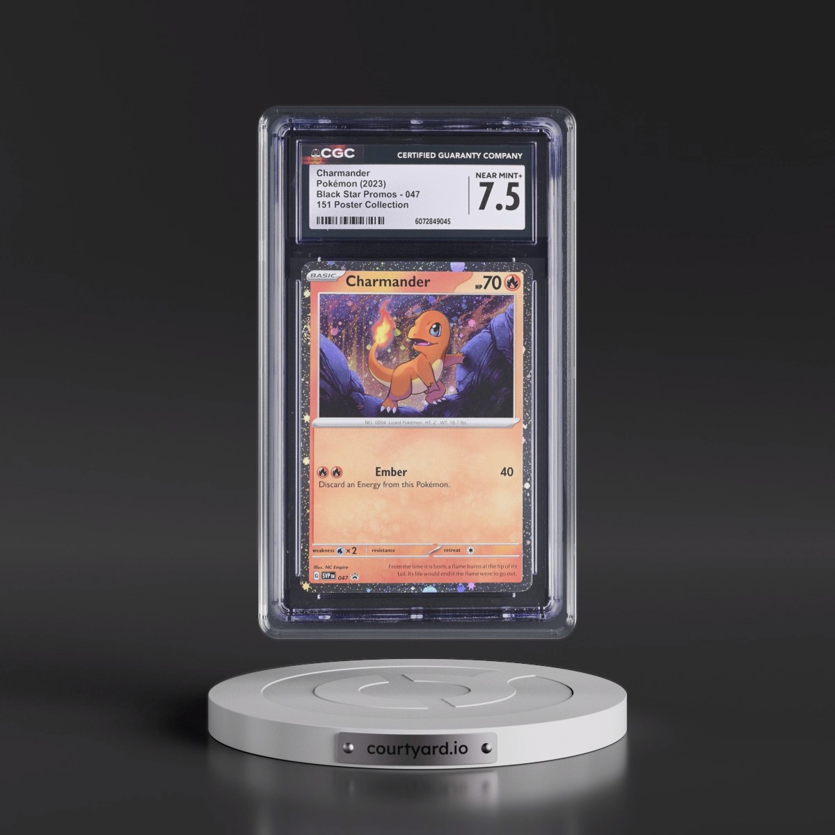 2023 Black Star Promos - Scarlet & Violet SVP EN #047 Charmander - 151 Poster Collection (Cosmos Holo) (CGC 7.5 NM+)