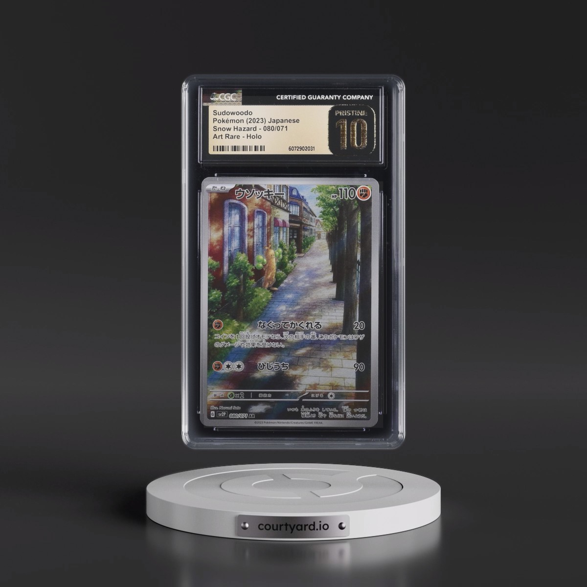 2023 Snow Hazard #080/071 Sudowoodo - Art Rare Holo (CGC 10 PRISTINE)