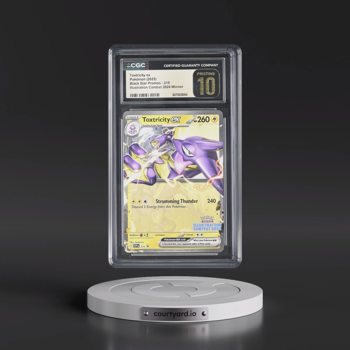 2023 Black Star Promos - Scarlet & Violet SVP EN #215 Toxtricity ex - Illustration Contest 2024 Winner (CGC 10 PRISTINE)