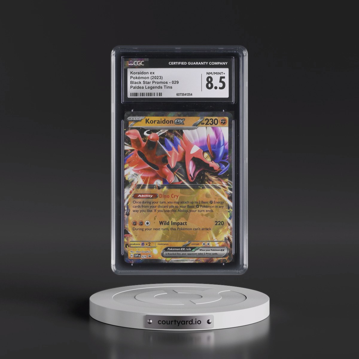 2023 Black Star Promos - Scarlet & Violet SVP EN #029 Koraidon ex - Paldea Legends Tins (CGC 8.5 NM-MT+)