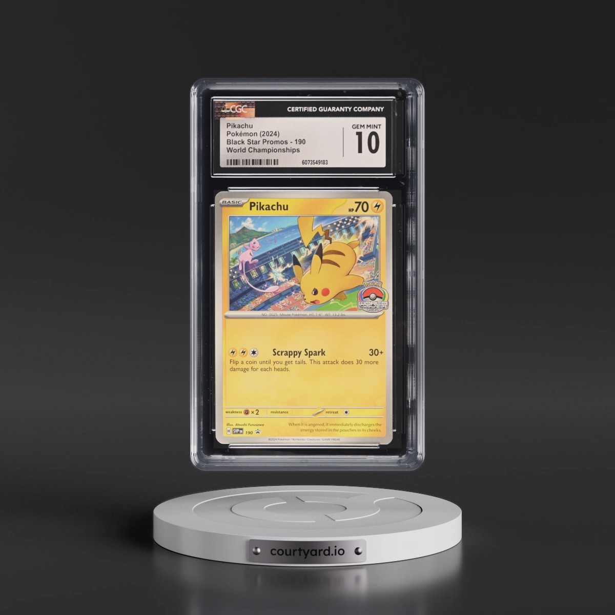 2023 Black Star Promos - Scarlet & Violet SVP EN #190 Pikachu - World Championships (CGC 10 GEM MINT)