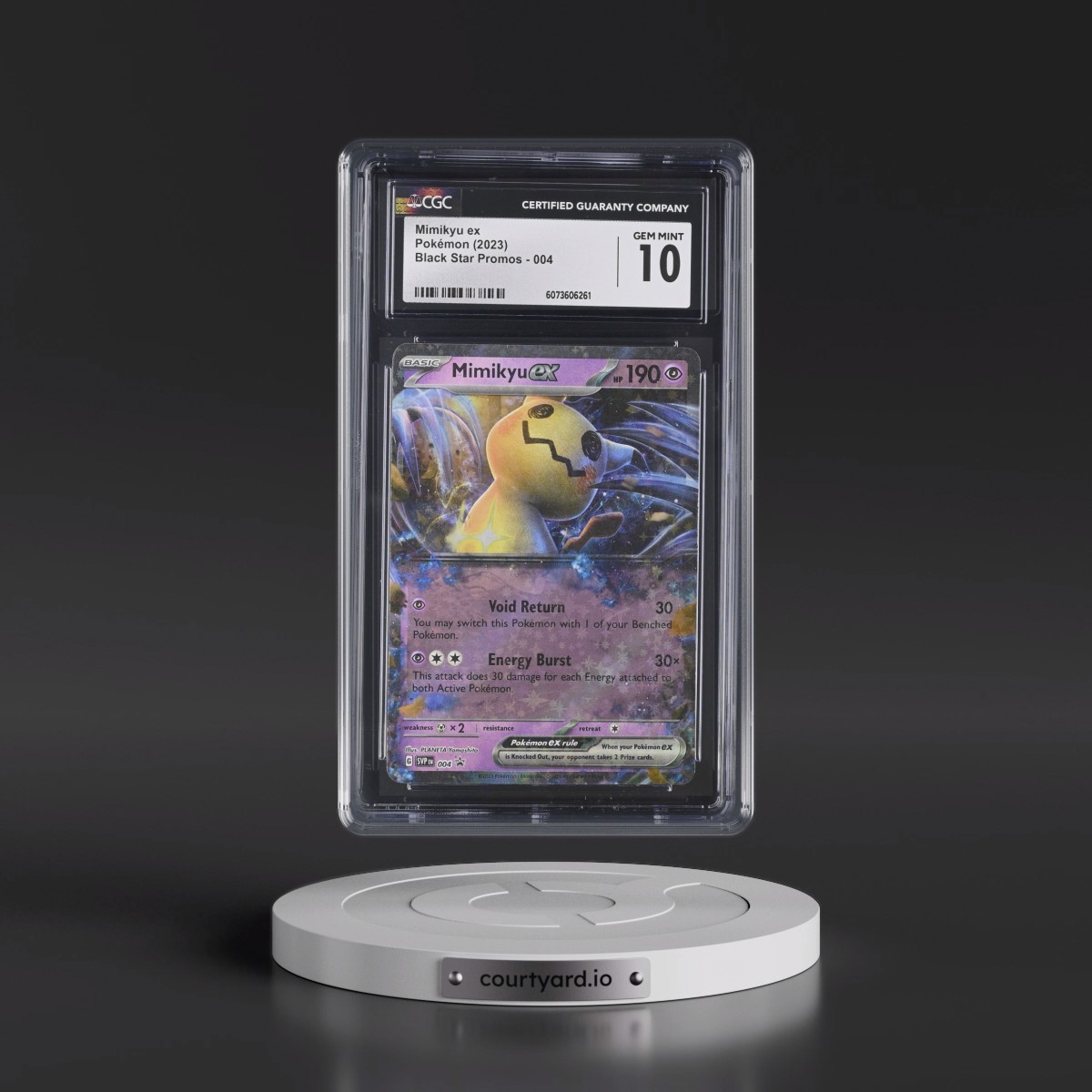 2023 Pokémon Svp EN-SV Black Star Promo #004 Mimikyu EX - Holo Mimikyu EX Sealed Product Promo (CGC 10 GEM MINT)