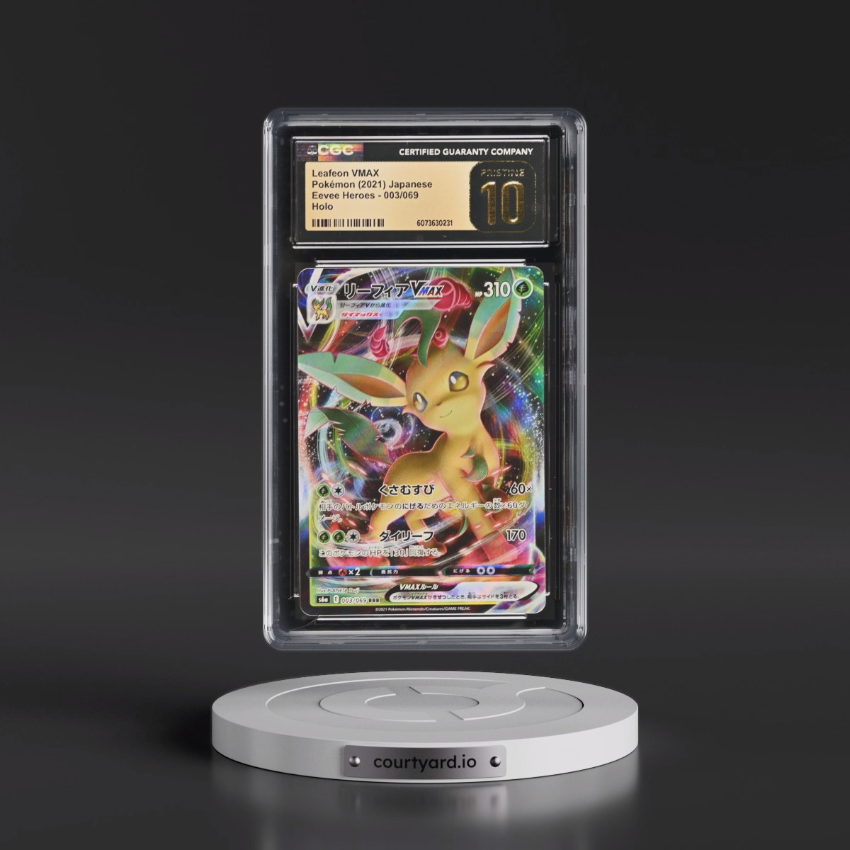 2021 Eevee Heroes #003/069 Leafeon VMAX - Holo (CGC 10 PRISTINE)