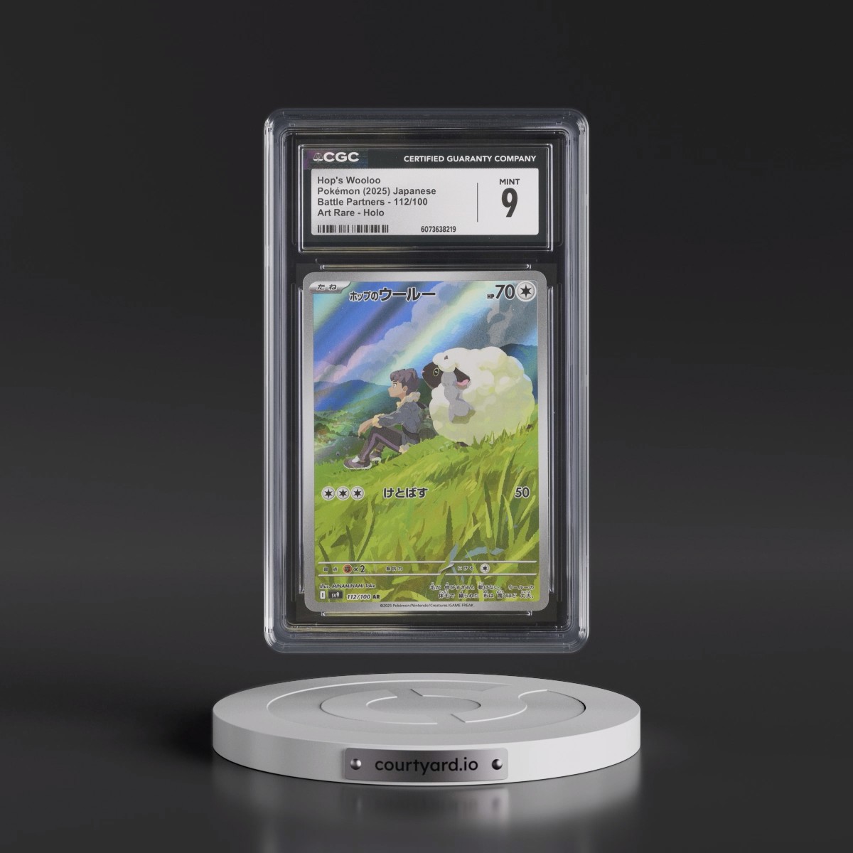 2025 Pokémon SV9-Battle Partners #112 Hop's Wooloo - Art Rare (CGC 9 MINT)