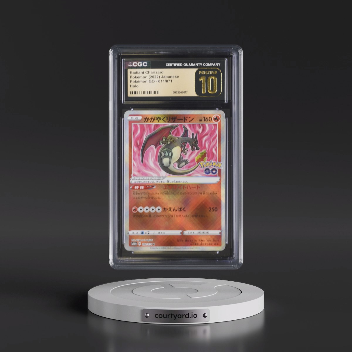 2022 Pokémon GO #011/071 Radiant Charizard - Holo (CGC 10 PRISTINE)