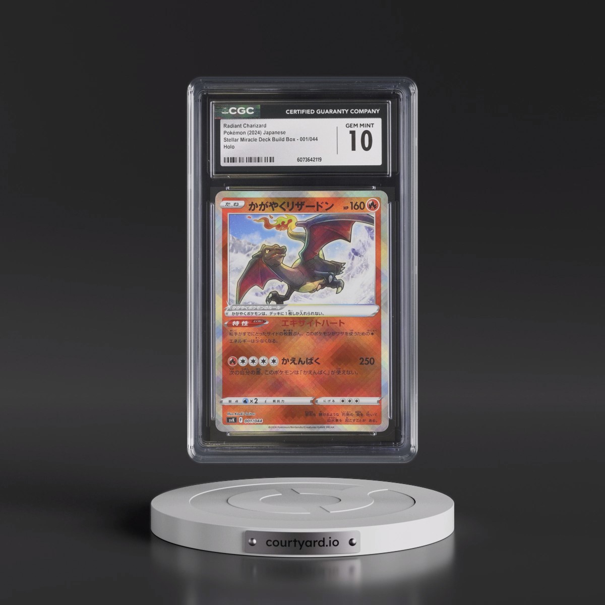 2024 Pokémon Svk-Stellar Miracle Deck Build Box #001 Radiant Charizard - Holo (CGC 10 GEM MINT)