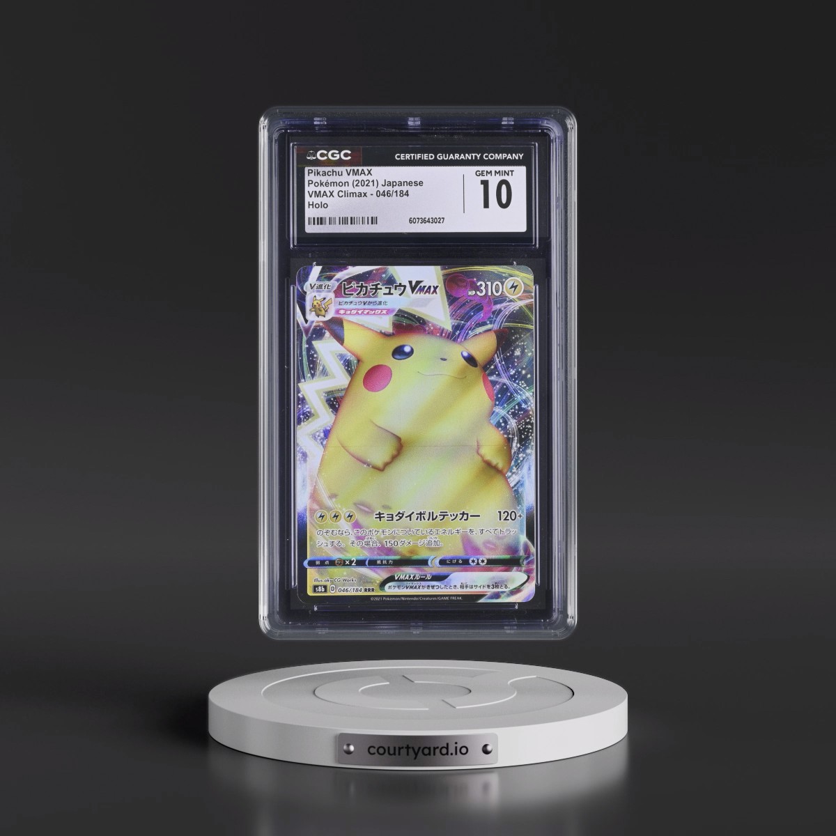 2021 VMAX Climax #046/184 Pikachu VMAX - Holo (CGC 10 GEM MINT)