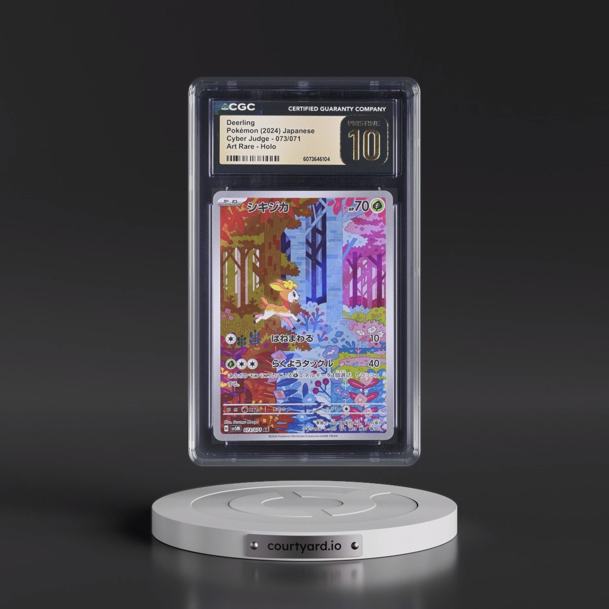 2024 Cyber Judge #073/071 Deerling - Art Rare Holo (CGC 10 PRISTINE)