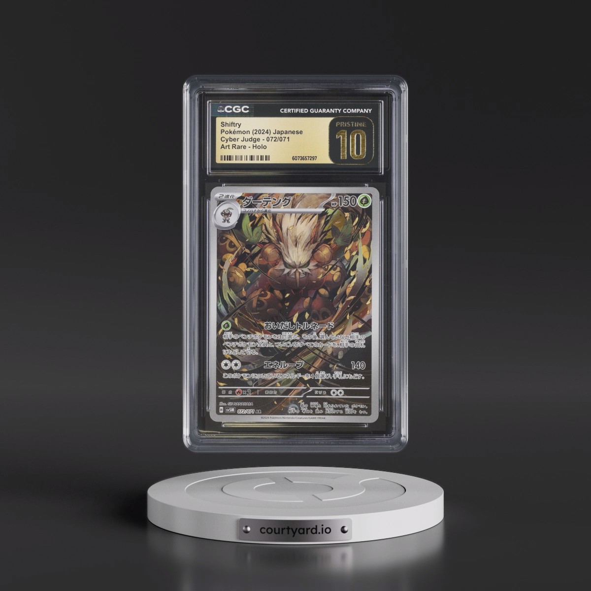 2024 Pokémon Sv5m-Cyber Judge #072 Shiftry - Art Rare (CGC 10 PRISTINE)