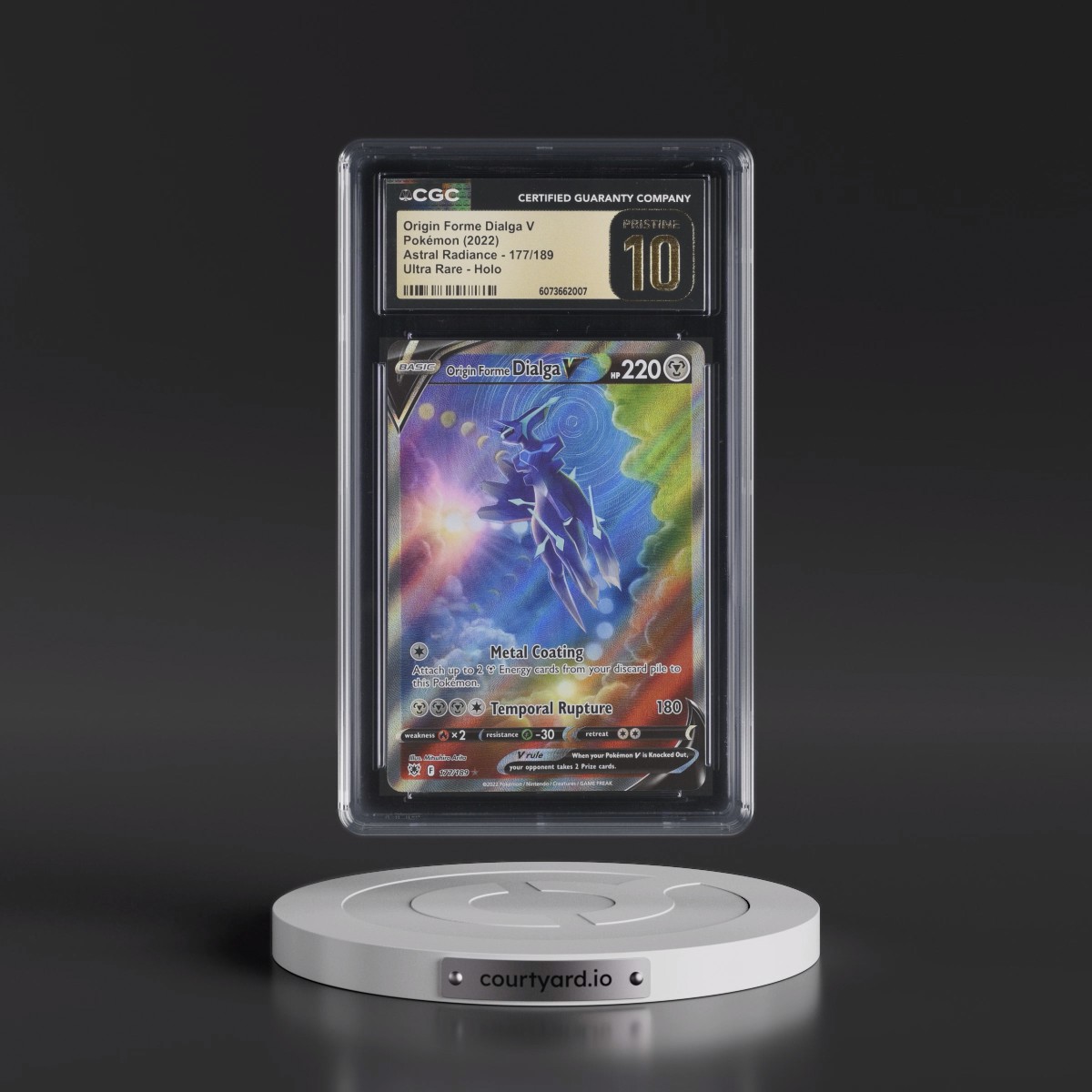 Astral Radiance #177/189 Origin Forme Dialga V - Ultra Rare Holo (CGC 10 PRISTINE)