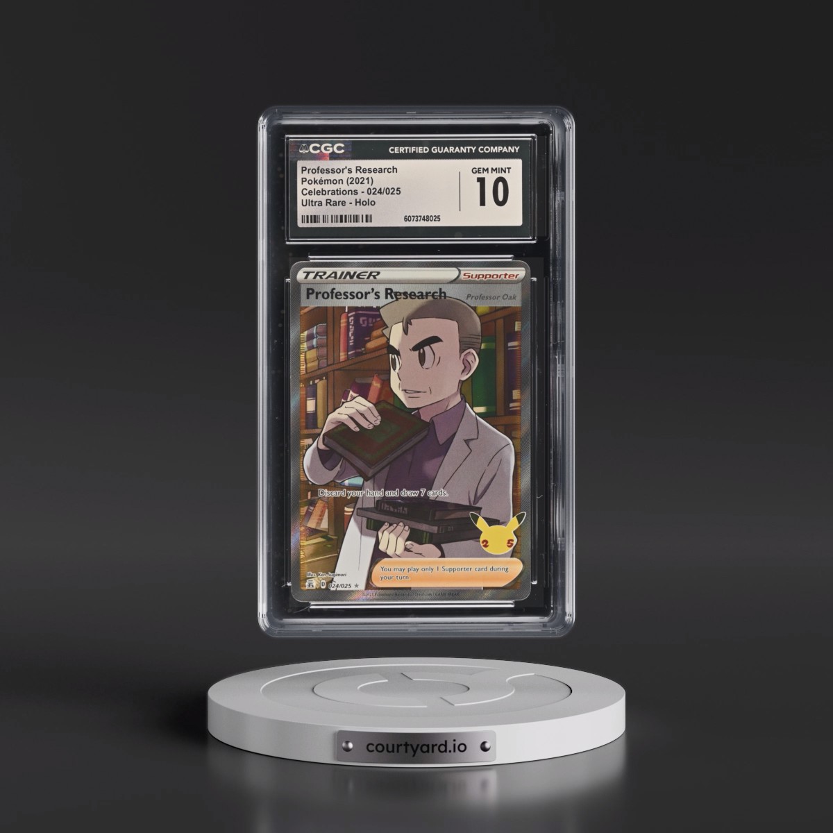 2021 Celebrations #024/025 Professor's Research - Ultra Rare Holo (CGC 10 GEM MINT)