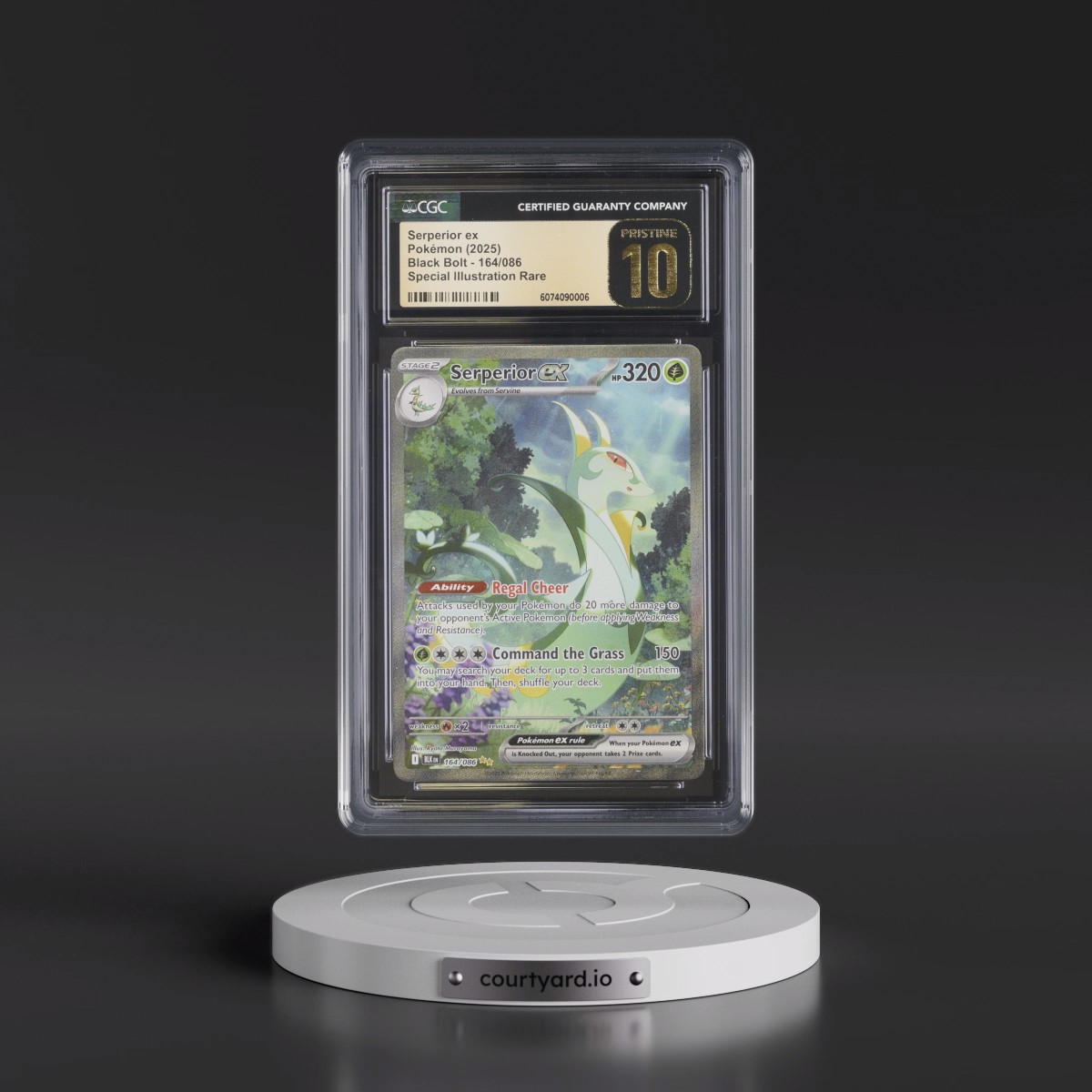 2025 Black Bolt - BLK EN #164/086 Serperior ex - Special Illustration Rare (Holo) (CGC 10 PRISTINE)
