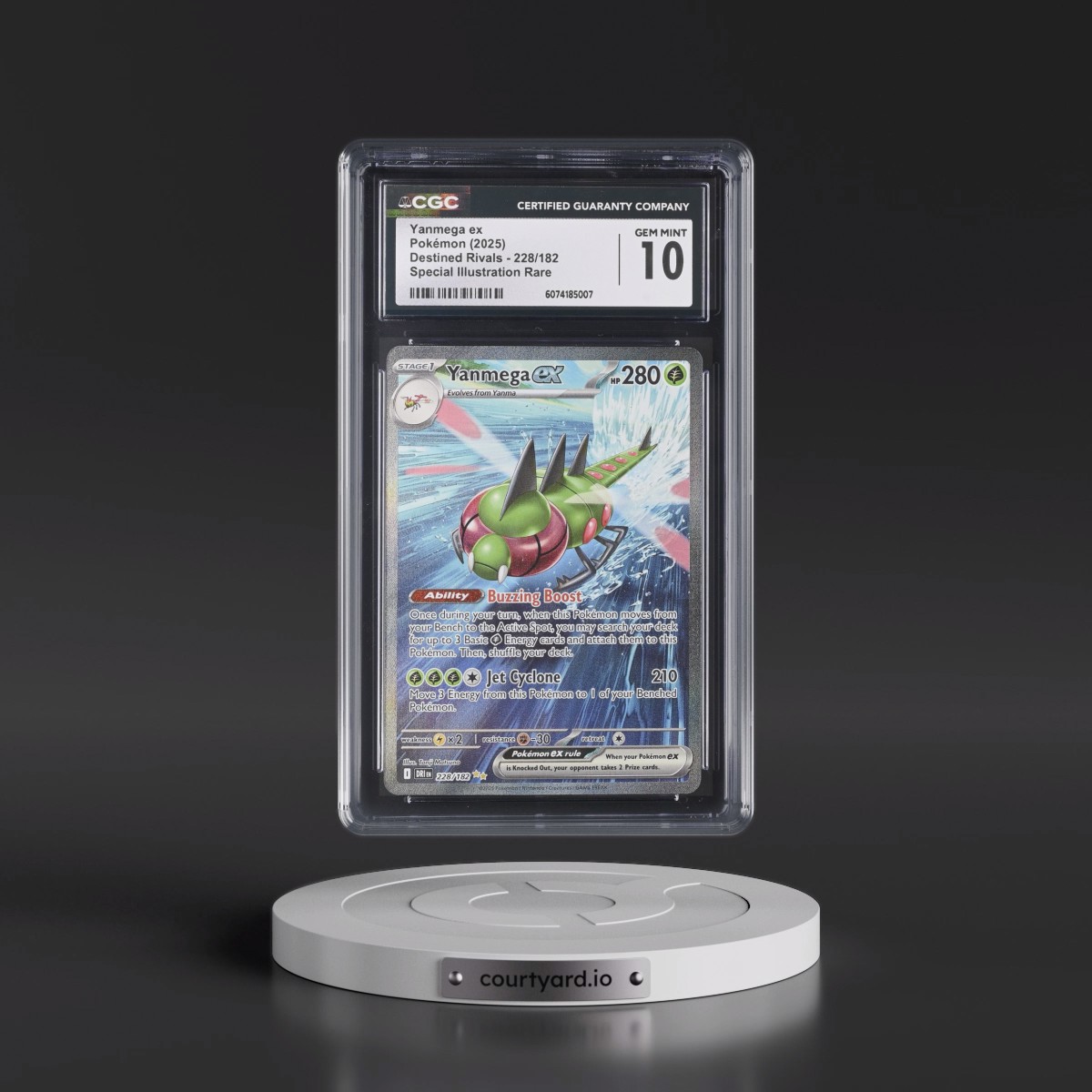 2025 Destined Rivals - DRI EN #228/182 Yanmega ex - Special Illustration Rare (Holo) (CGC 10 GEM MINT)