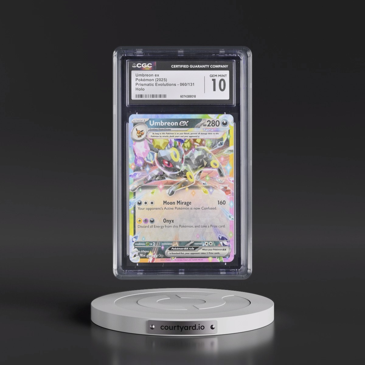 2024 Prismatic Evolutions - PRE EN #060/131 Umbreon ex - Holo (CGC 10 GEM MINT)