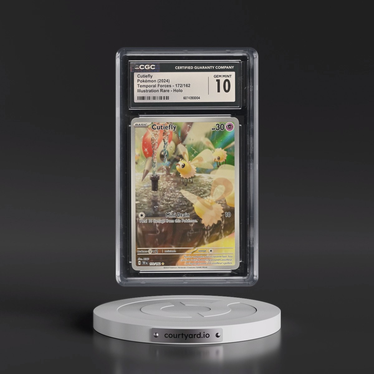 2023 Temporal Forces - TEF EN #172/162 Cutiefly - Illustration Rare Holo (CGC 10 GEM MINT)