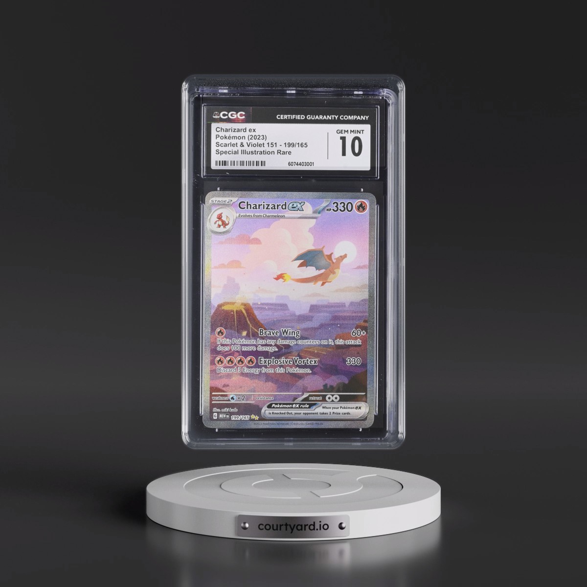 2023 Scarlet & Violet 151 - MEW EN #199/165 Charizard ex - Special Illustration Rare (Holo) (CGC 10 GEM MINT)