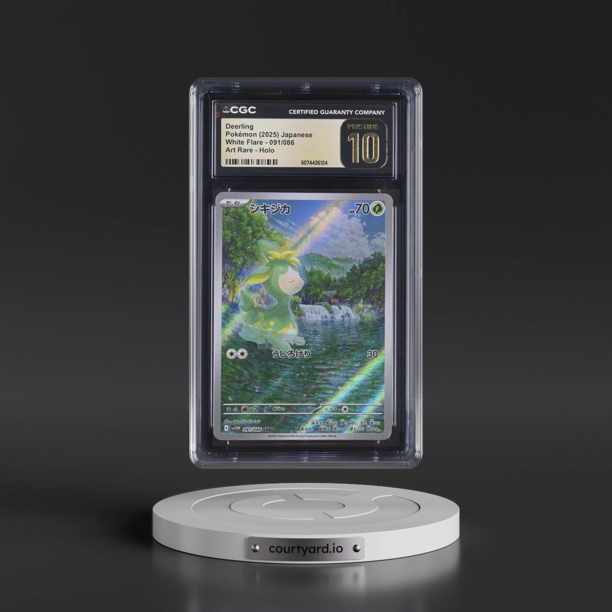 2025 White Flare - sv11W #091/086 Deerling - Art Rare Holo (CGC 10 PRISTINE)