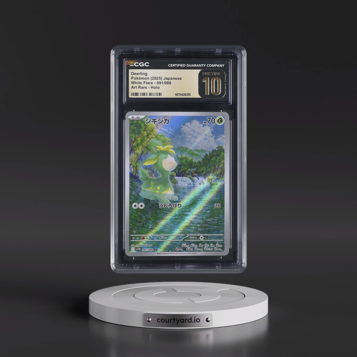 2025 White Flare - sv11W #091/086 Deerling - Art Rare Holo (CGC 10 PRISTINE)