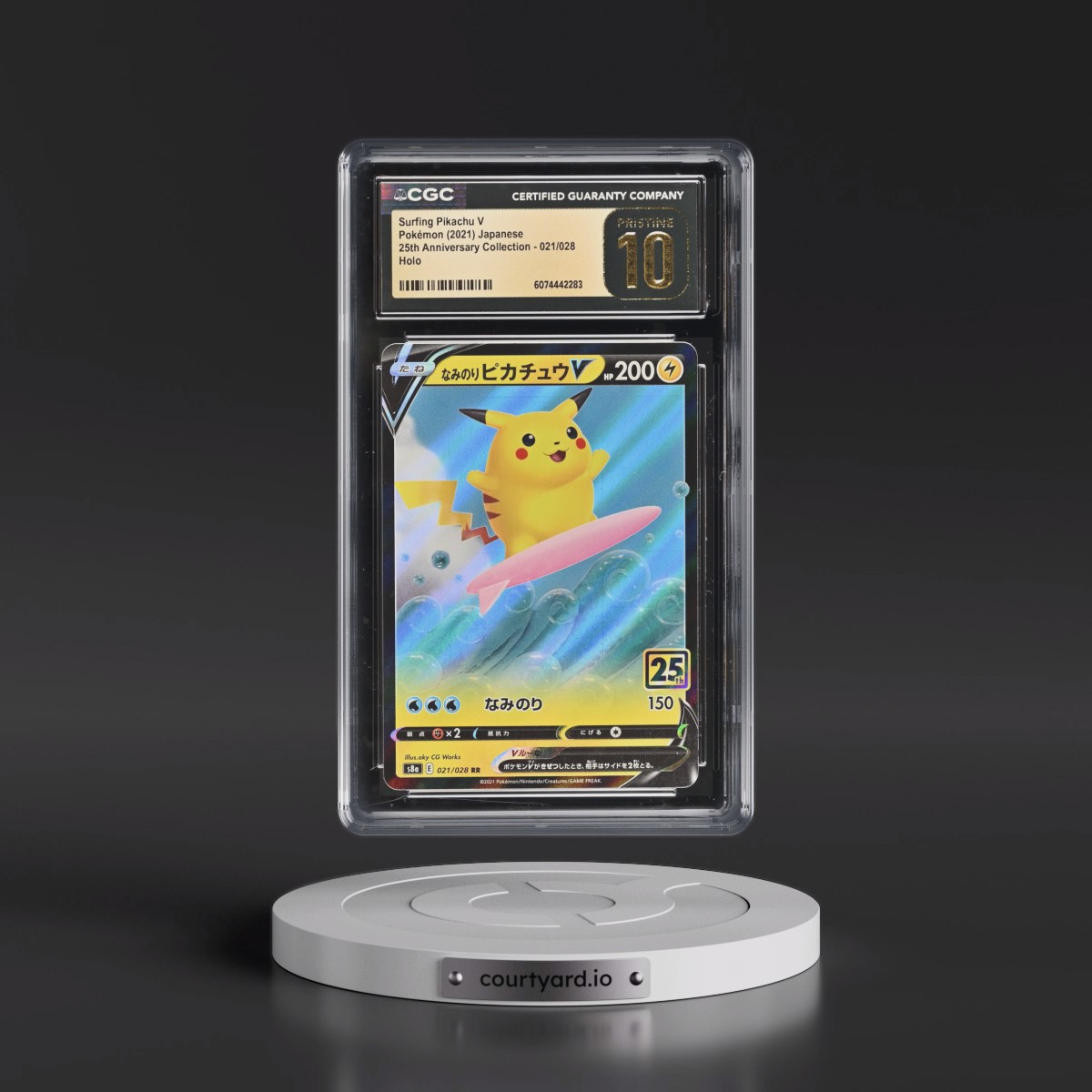 2021 25th Anniversary Collection #021/028 Surfing Pikachu V - Holo (CGC 10 PRISTINE)